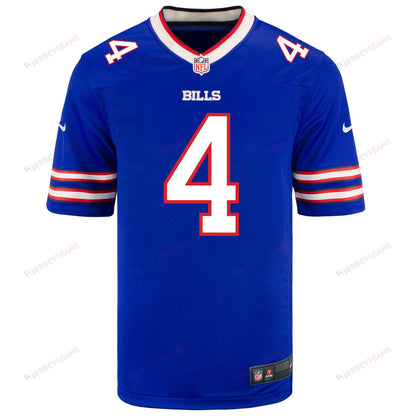 James Cook 4 Buffalo Bills Men Home Game Jersey - Royal