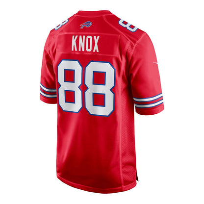 Dawson Knox 88 Buffalo Bills Men Alternate Game Jersey - Red