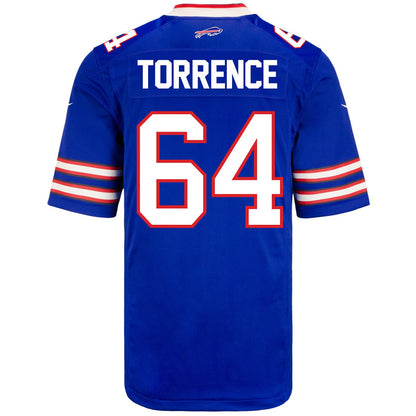 O'Cyrus Torrence 64 Buffalo Bills Men Home Game Jersey - Royal