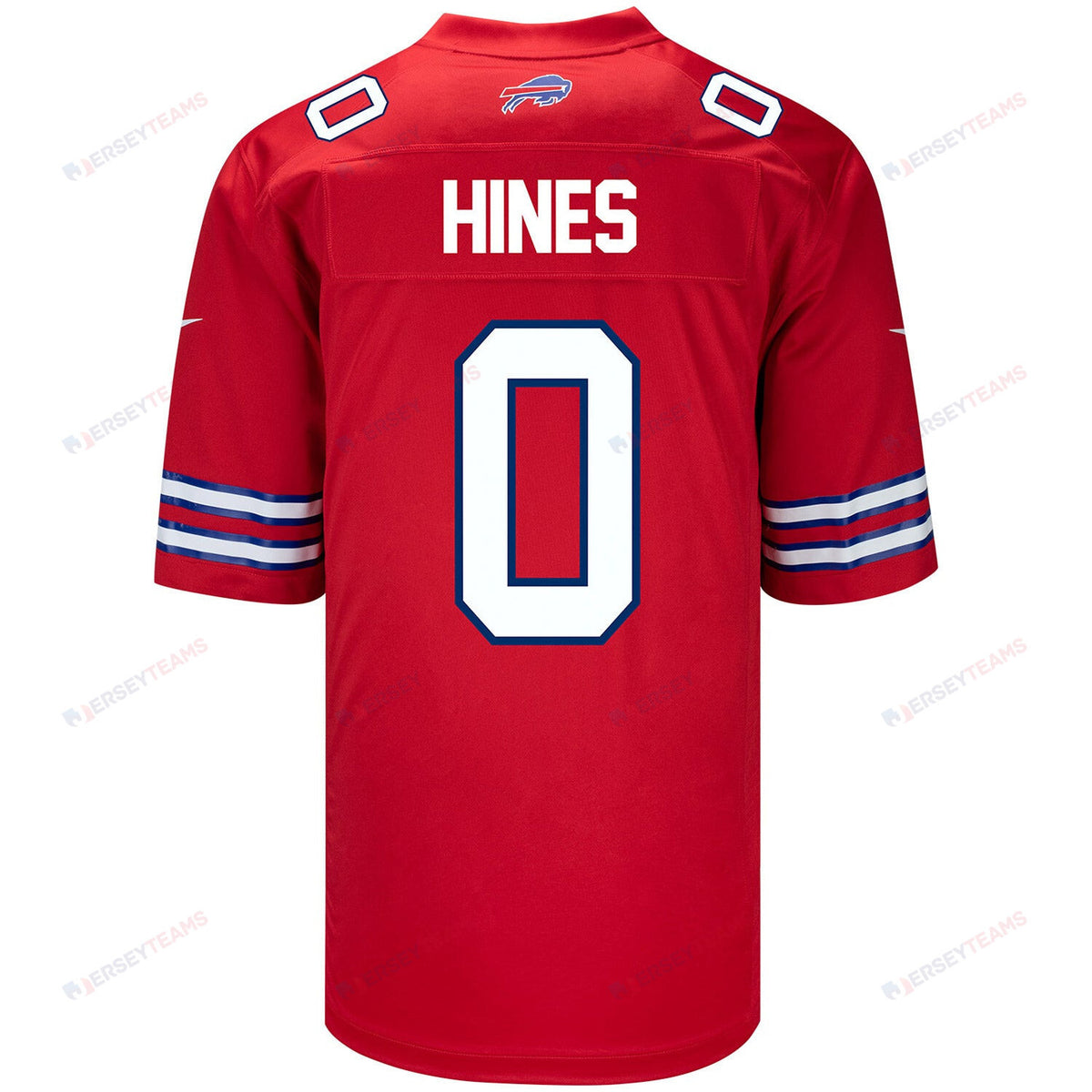Nyheim Hines 0 Buffalo Bills Men Alternate Game Jersey - Red