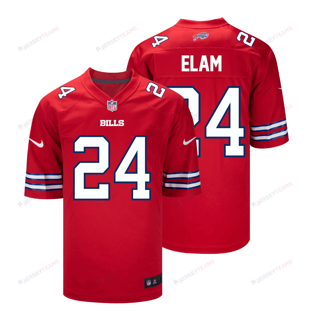 Kaiir Elam 24 Buffalo Bills Men Alternate Game Jersey - Red