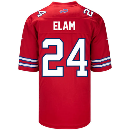 Kaiir Elam 24 Buffalo Bills Men Alternate Game Jersey - Red