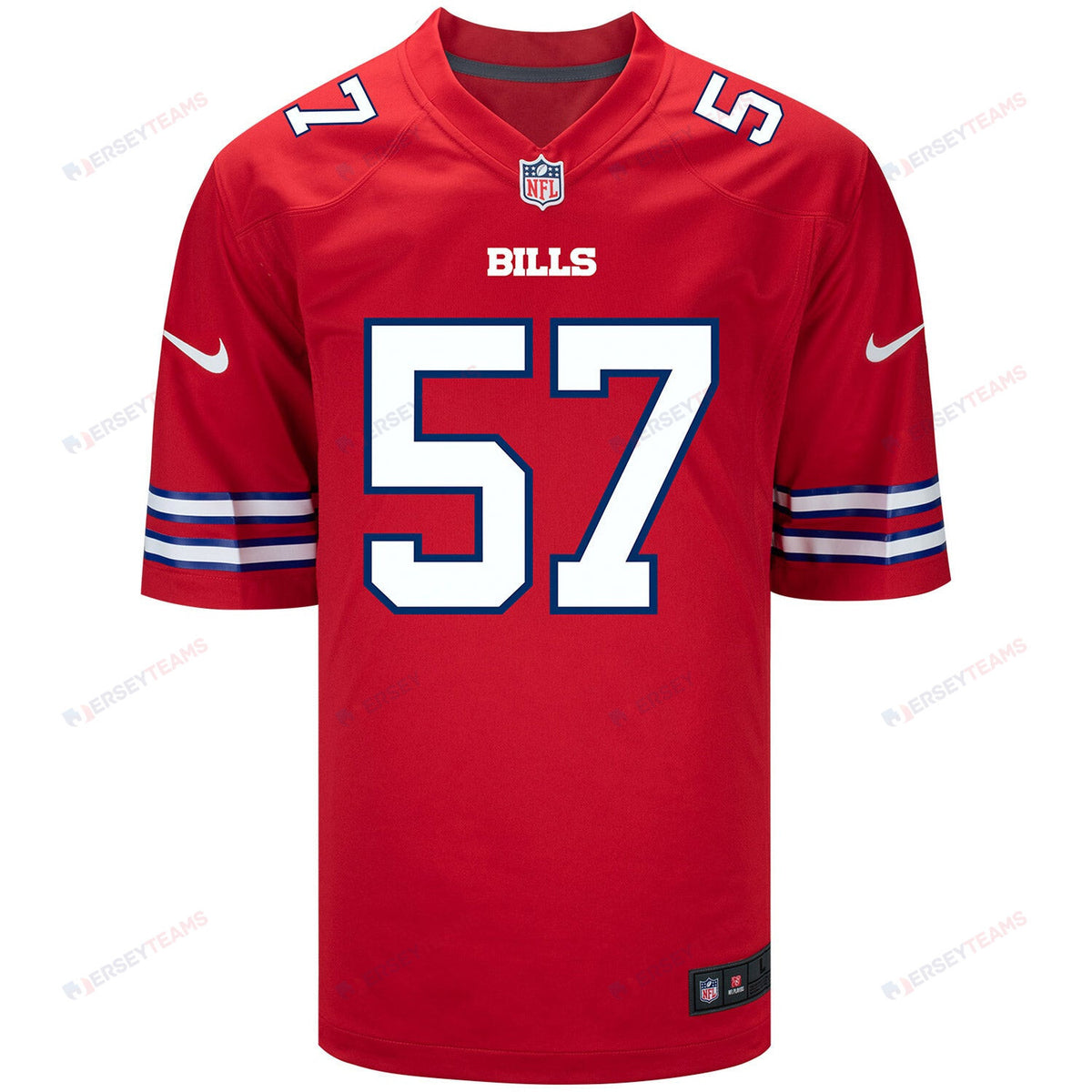 A.J. Epenesa 57 Buffalo Bills Men Alternate Game Jersey - Red
