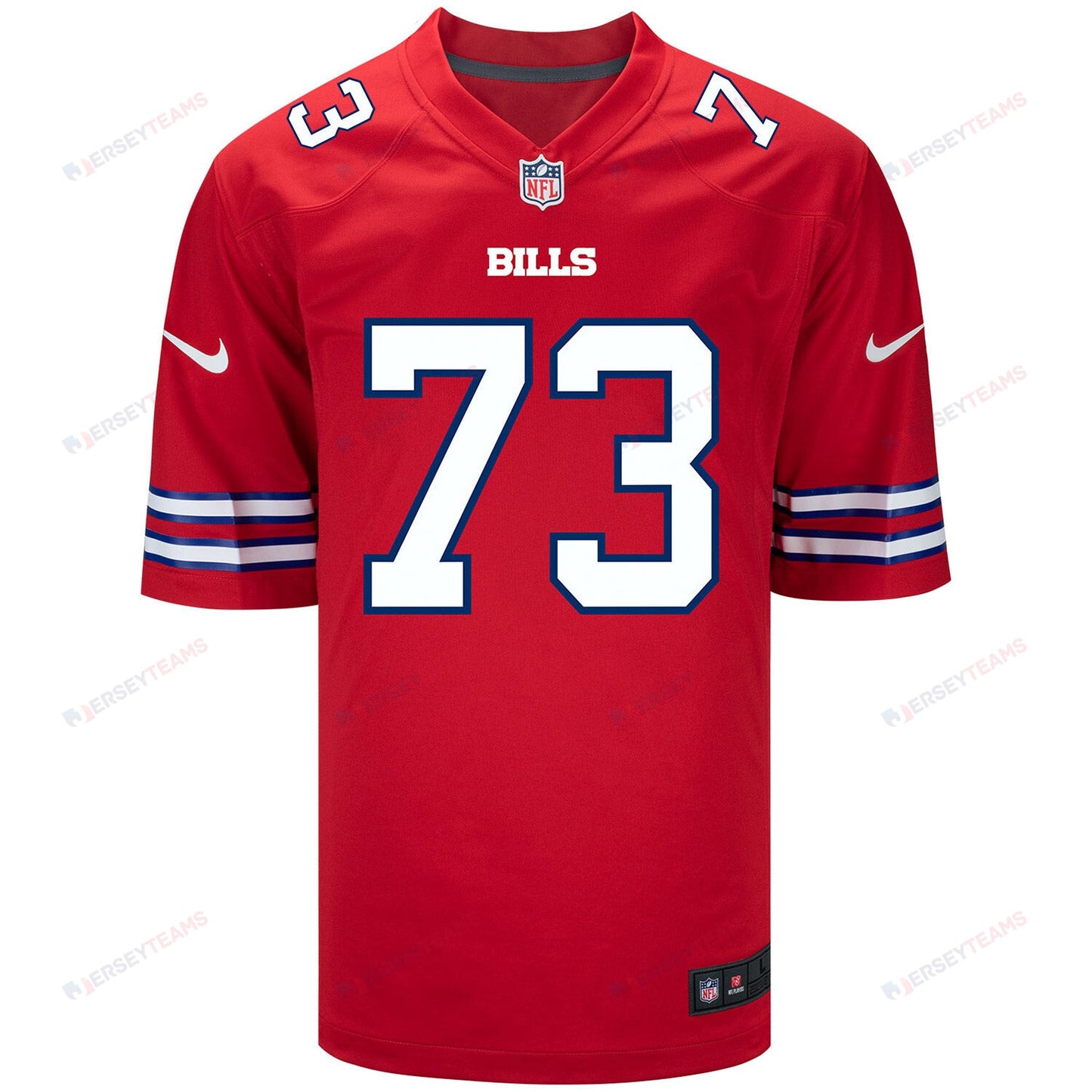 Dion Dawkins 73 Buffalo Bills Men Alternate Game Jersey - Red