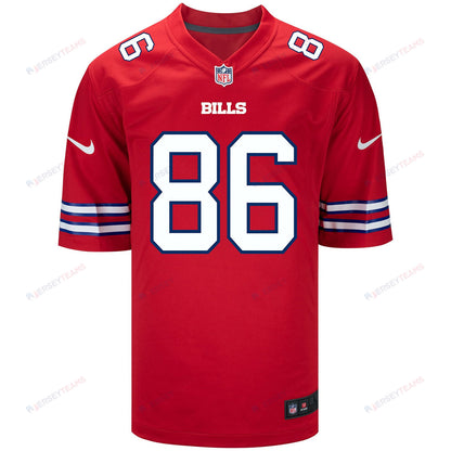 Dalton Kincaid 86 Buffalo Bills Men Alternate Game Jersey - Red