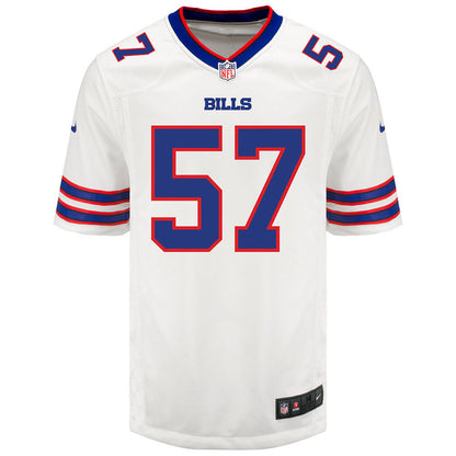 A.J. Epenesa 57 Buffalo Bills Men Away Game Jersey - White