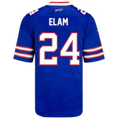 Kaiir Elam 24 Buffalo Bills Men Home Game Jersey - Royal
