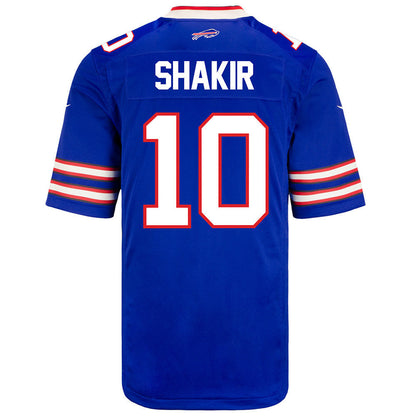 Khalil Shakir 10 Buffalo Bills Men Home Game Jersey - Royal