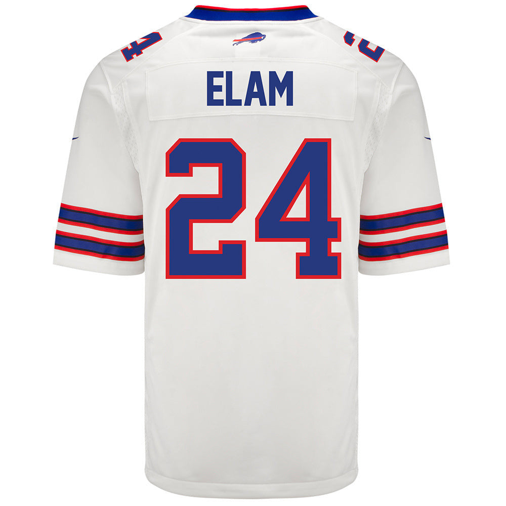 Kaiir Elam 24 Buffalo Bills Men Away Game Jersey - White