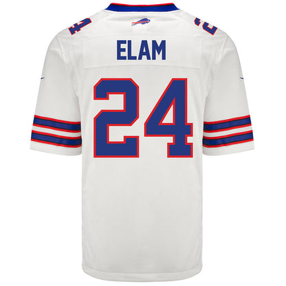 Kaiir Elam 24 Buffalo Bills Men Away Game Jersey - White