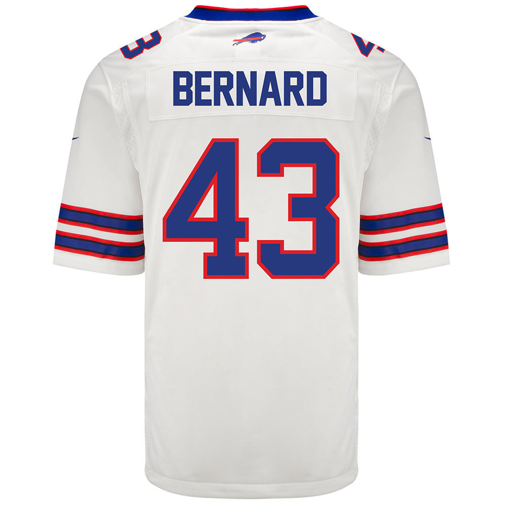 Terrel Bernard 43 Buffalo Bills Men Away Game Jersey - White
