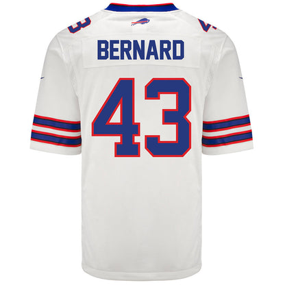 Terrel Bernard 43 Buffalo Bills Men Away Game Jersey - White