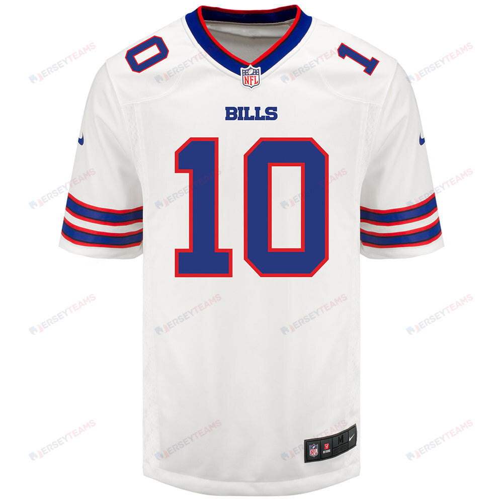Khalil Shakir 10 Buffalo Bills Men Away Game Jersey - White