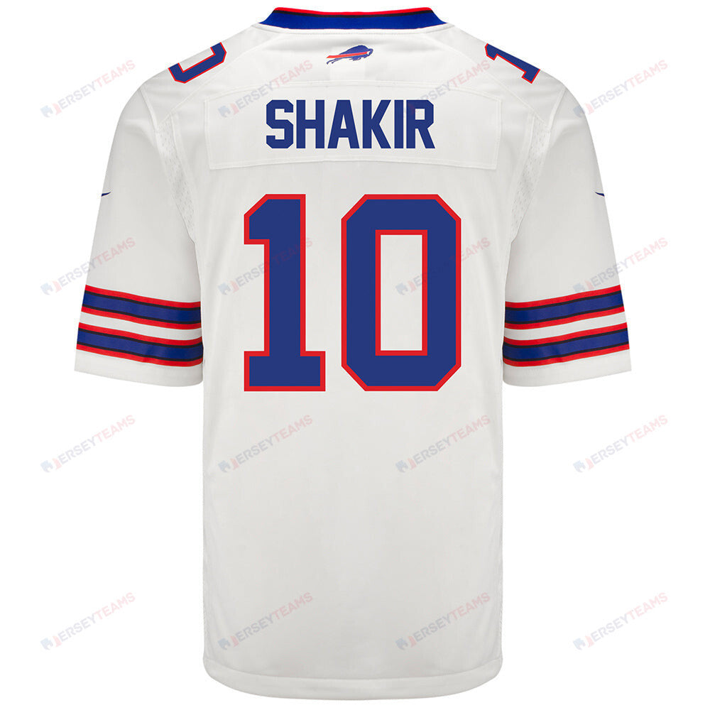 Khalil Shakir 10 Buffalo Bills Men Away Game Jersey - White