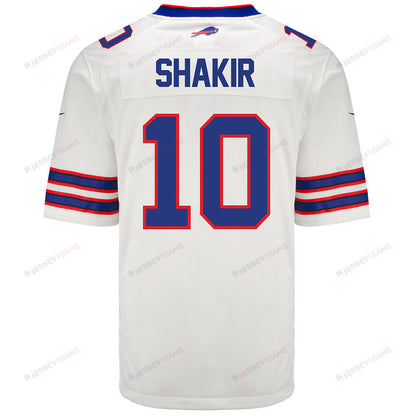 Khalil Shakir 10 Buffalo Bills Men Away Game Jersey - White