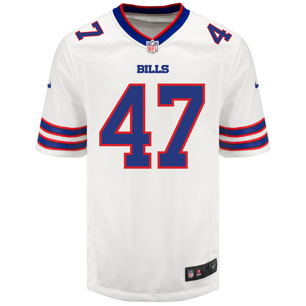Christian Benford 47 Buffalo Bills Men Away Game Jersey - White