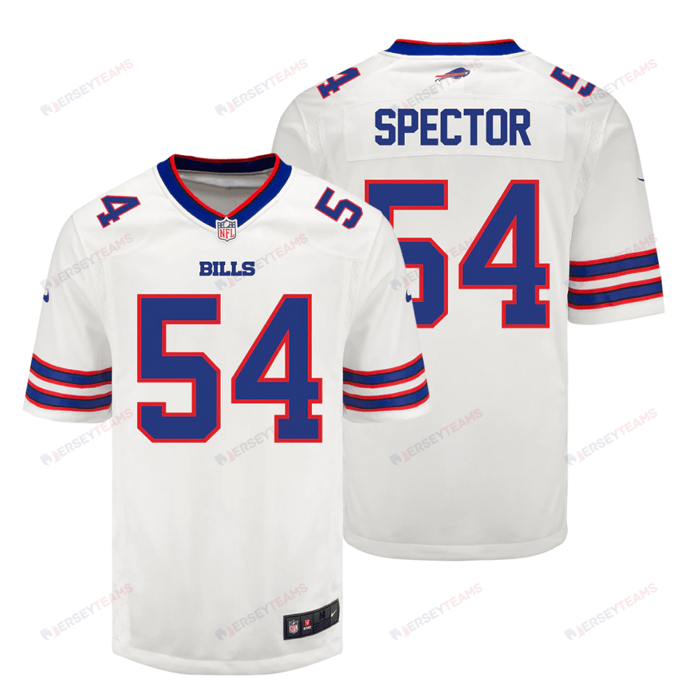 Baylon Spector 54 Buffalo Bills Men Away Game Jersey - White