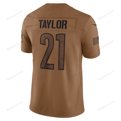 Sean Taylor 21 Washington Commanders 2023 Salute To Service Limited Jersey - Brown