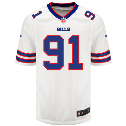 Ed Oliver 91 Buffalo Bills Men Away Game Jersey - White
