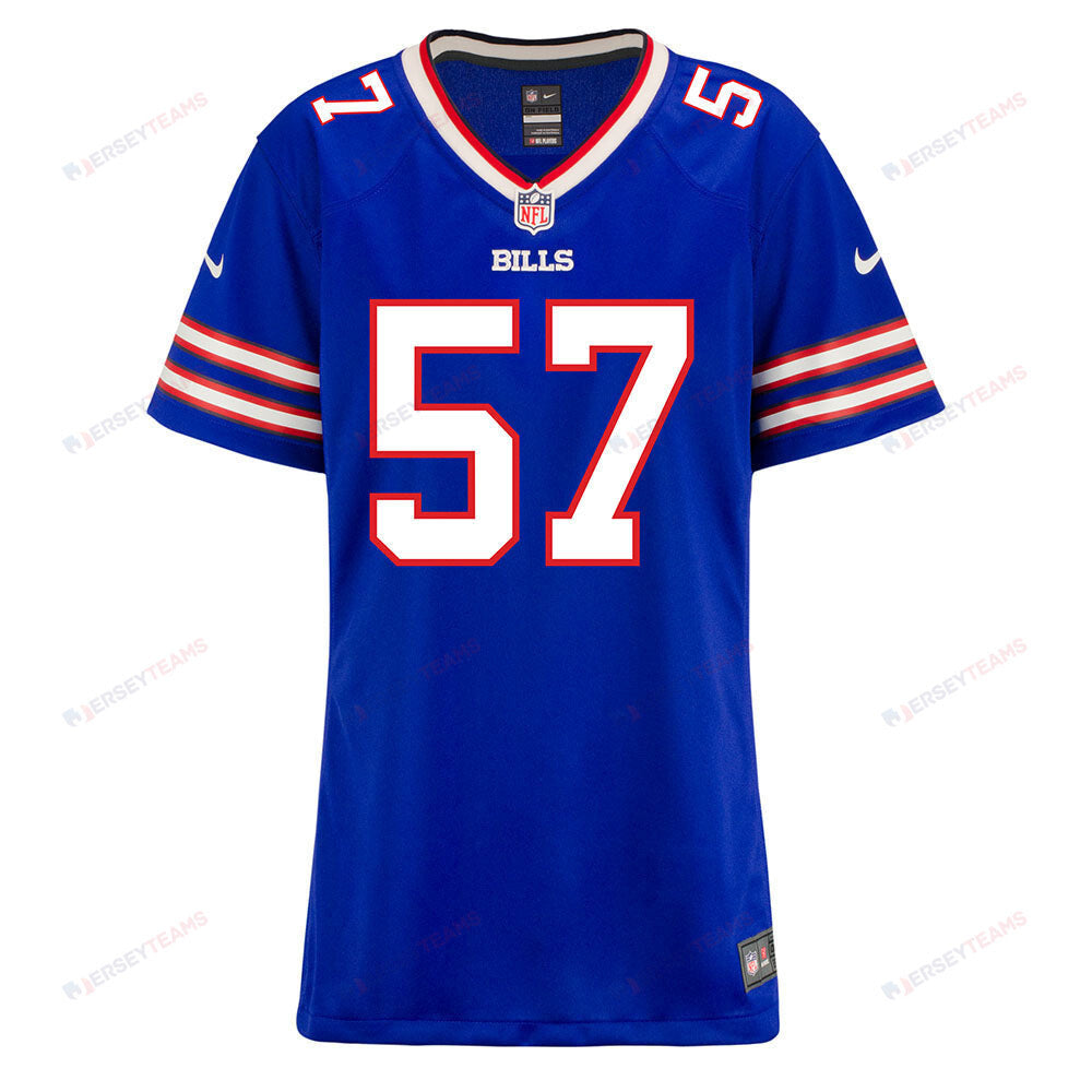 A.J. Epenesa 57 Buffalo Bills Women Home Game Jersey - Royal