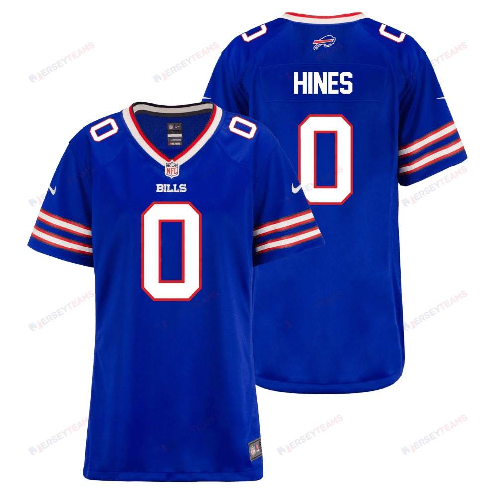 Nyheim Hines 0 Buffalo Bills Women Home Game Jersey - Royal