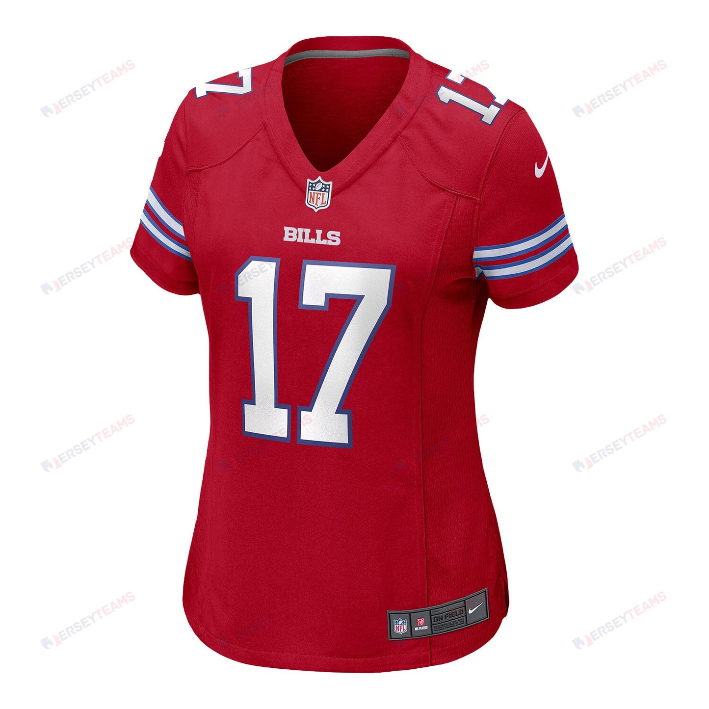 Josh Allen 17 Buffalo Bills Women Alternate Game Jersey - Red