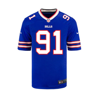 Ed Oliver 91 Buffalo Bills YOUTH Home Game Jersey - Royal