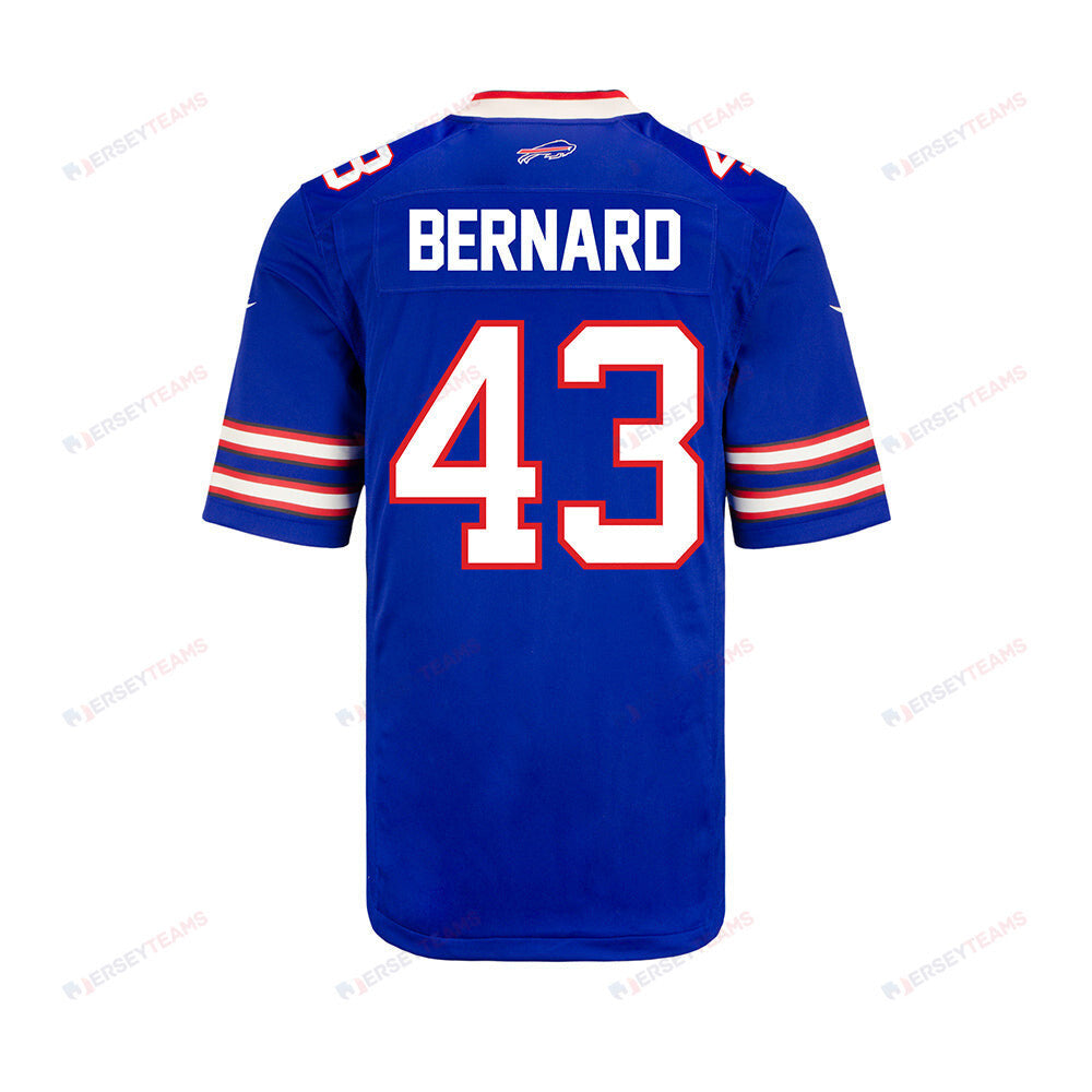 Terrel Bernard 43 Buffalo Bills YOUTH Home Game Jersey - Royal