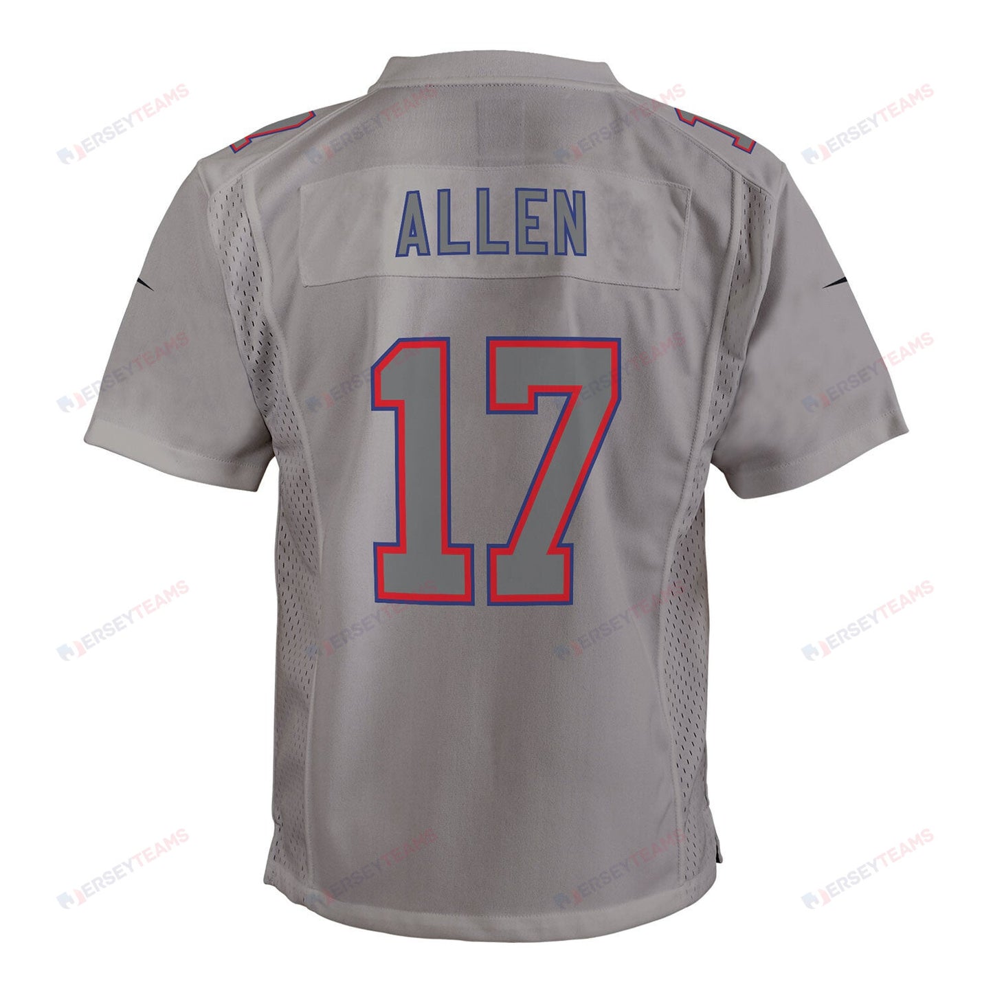 Josh Allen 17 Buffalo Bills YOUTH Atmosphere Fashion Game Jersey - Gray