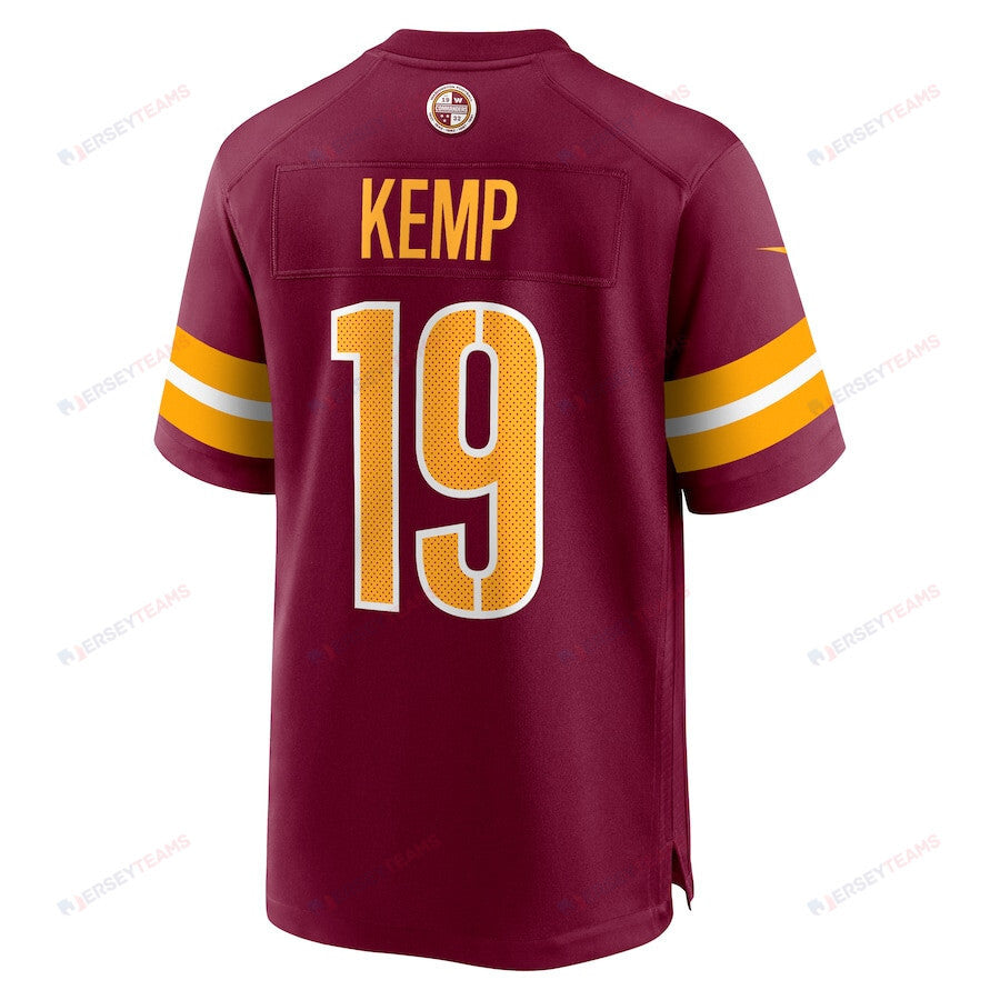 Marcus Kemp 19 Washington Commanders Men Game Jersey - Burgundy