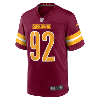 Abdullah Anderson 92 Washington Commanders Men Game Jersey - Burgundy