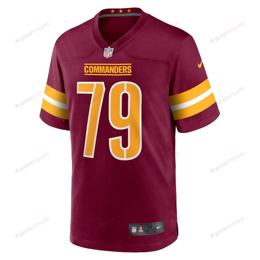 Braeden Daniels 79 Washington Commanders Men Game Jersey - Burgundy