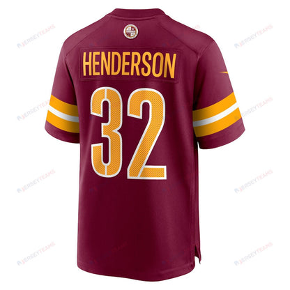 Xavier Henderson 32 Washington Commanders Men Game Jersey - Burgundy