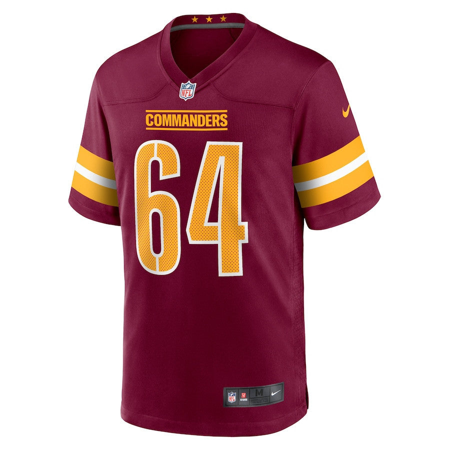 Mason Brooks 64 Washington Commanders Men Game Jersey - Burgundy