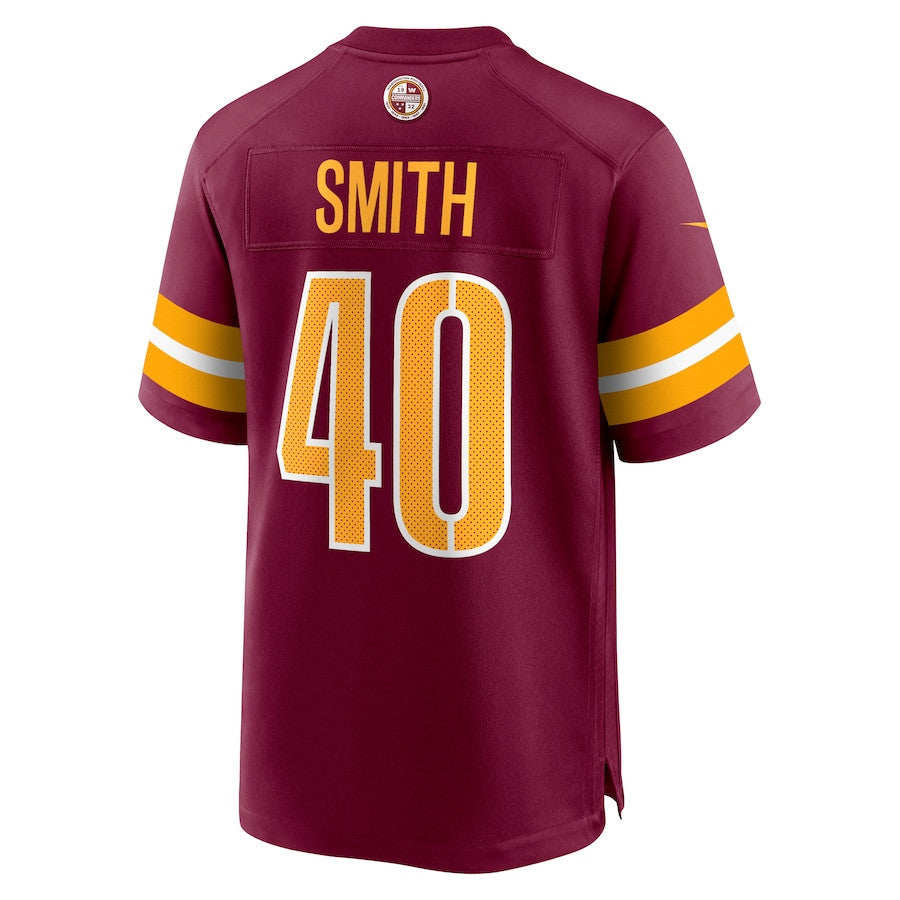 Kendall Smith 40 Washington Commanders Men Game Jersey - Burgundy