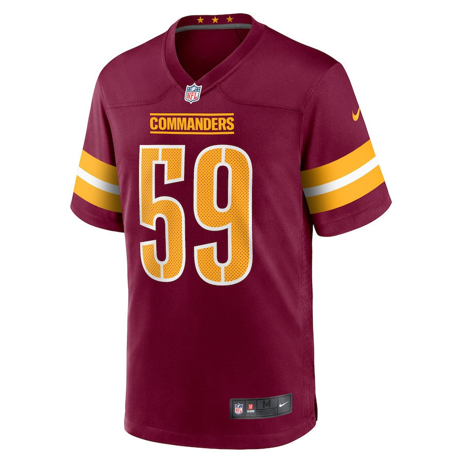 Joshua Pryor 59 Washington Commanders Men Game Jersey - Burgundy