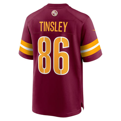 Mitchell Tinsley 86 Washington Commanders Men Game Jersey - Burgundy