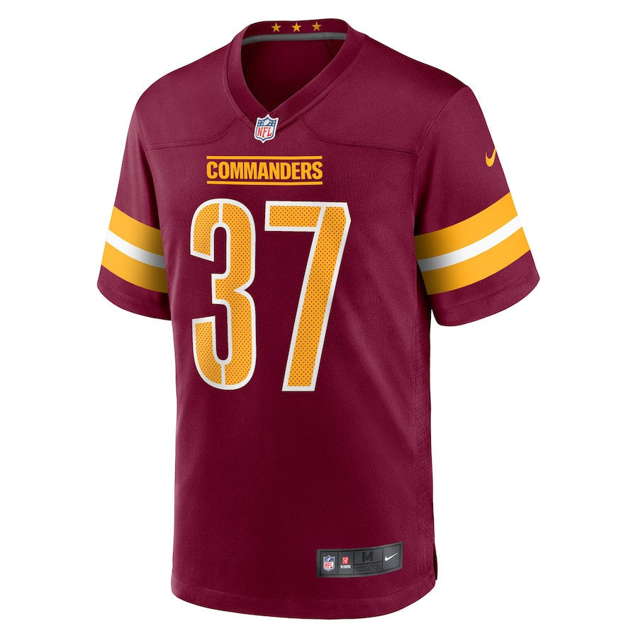 Rachad Wildgoose 37 Washington Commanders Men Game Jersey - Burgundy