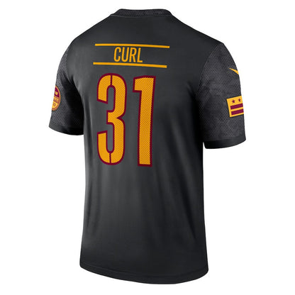 Kamren Curl 31 Washington Commanders Men Alternate Game Jersey - Black