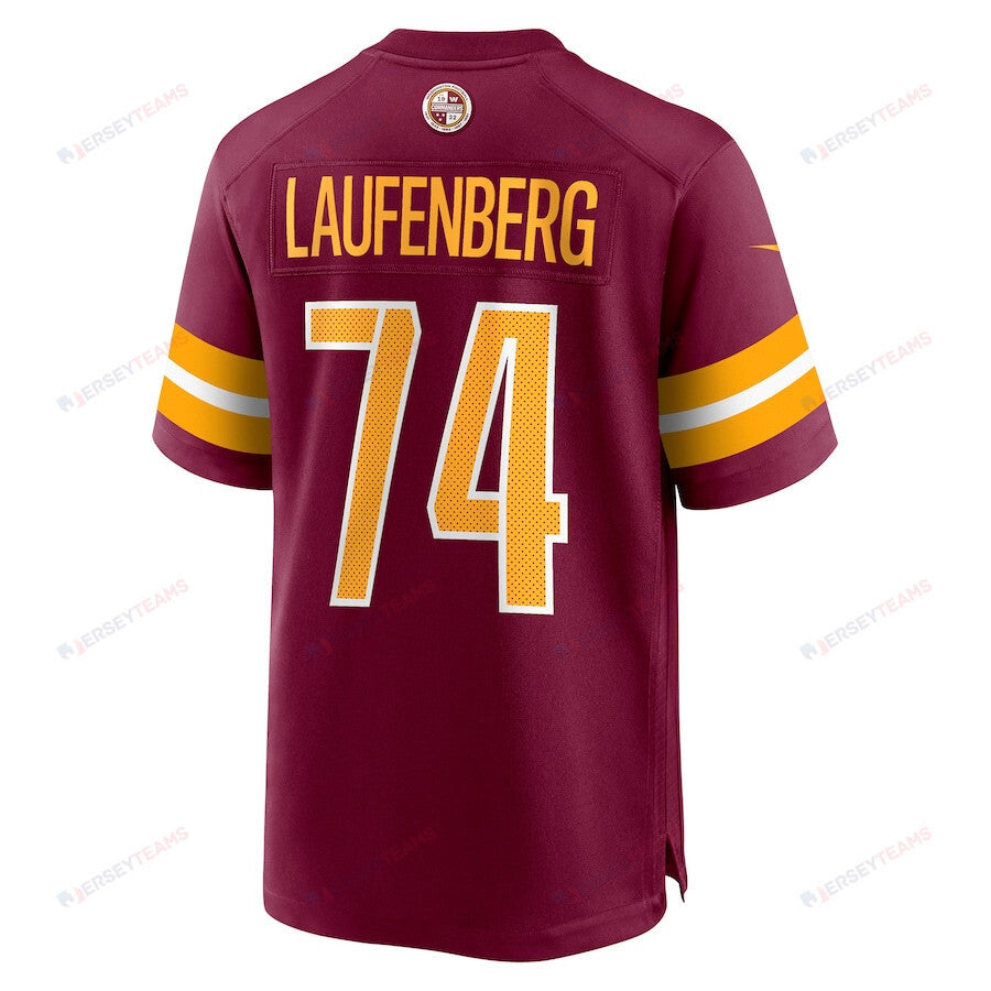 Nolan Laufenberg 74 Washington Commanders Men Game Jersey - Burgundy