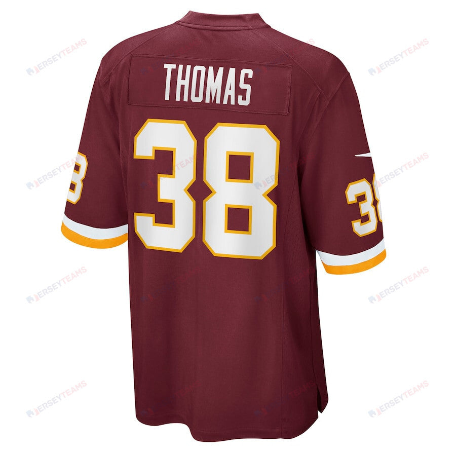 Simeon Thomas 38 Washington Commanders Football Team Men Game Jersey - Burgundy