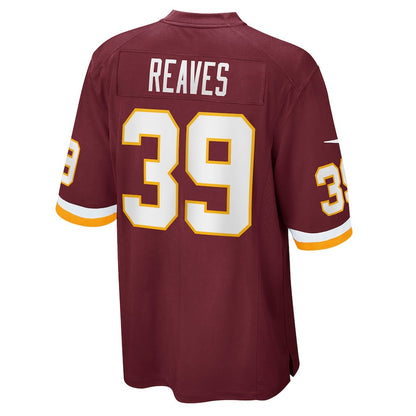 Jeremy Reaves 39 Washington Commanders Football Team Men Game Jersey - Burgundy