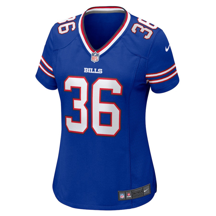 Herb Miller 36 Buffalo Bills Game Women Jersey - Royal