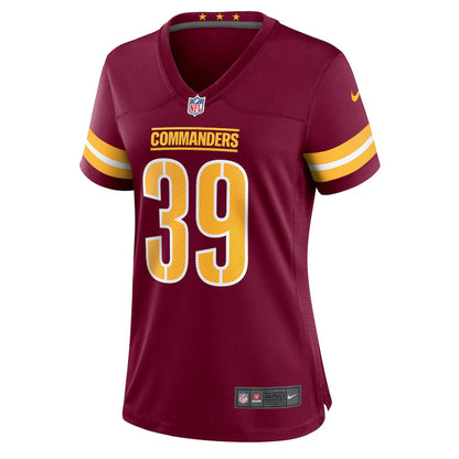 Jeremy Reaves 39 Washington Commanders Women Game Jersey - Burgundy