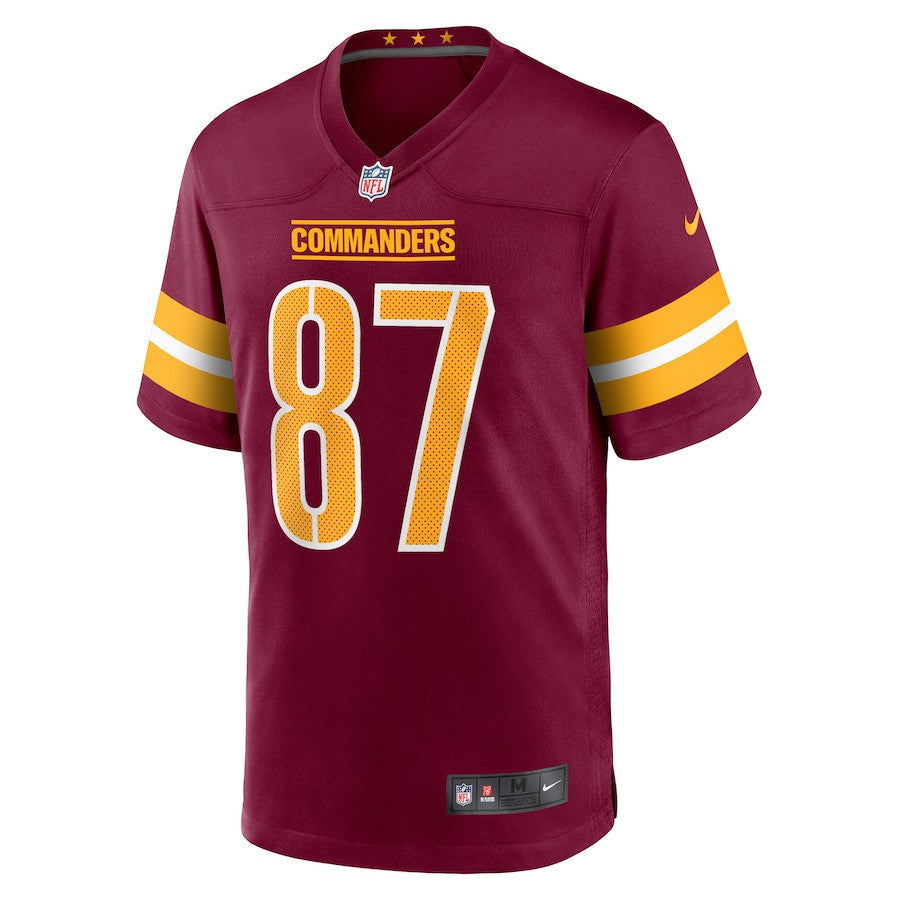John Bates 87 Washington Commanders Men Game Jersey - Burgundy