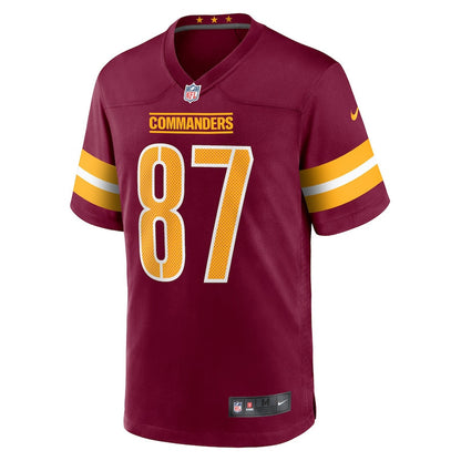 John Bates 87 Washington Commanders Men Game Jersey - Burgundy