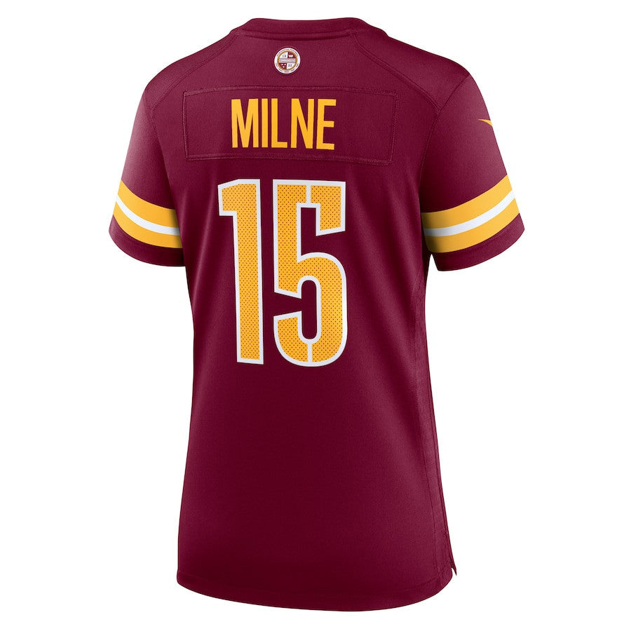 Dax Milne 15 Washington Commanders Women Game Jersey - Burgundy