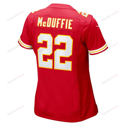 Trent McDuffie 22 Kansas City Chiefs Women Game Jersey - Red