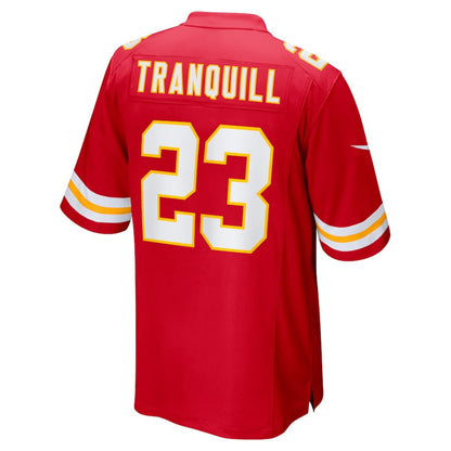 Drue Tranquill 23 Kansas City Chiefs Men Game Player Jersey - Red