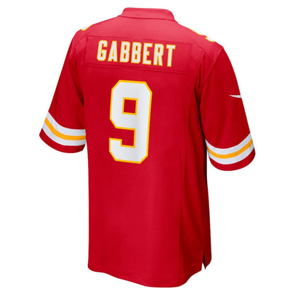 Blaine Gabbert 9 Kansas City Chiefs Men Game Jersey - Red
